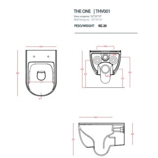 Унитаз  Artceram The One THV001 43 00 foresta